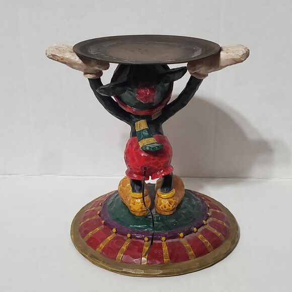 Disneyland Resort Jim Shore Mickey Mouse Candle Holder Disney Parks Xmas Winter - Picture 4 of 11